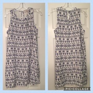 Blue & White LOFT Shift Dress 👗